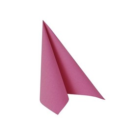 '20 Serviettes "ROYAL Collection 1/4 Fold 25 x 25 cm Fuchsia