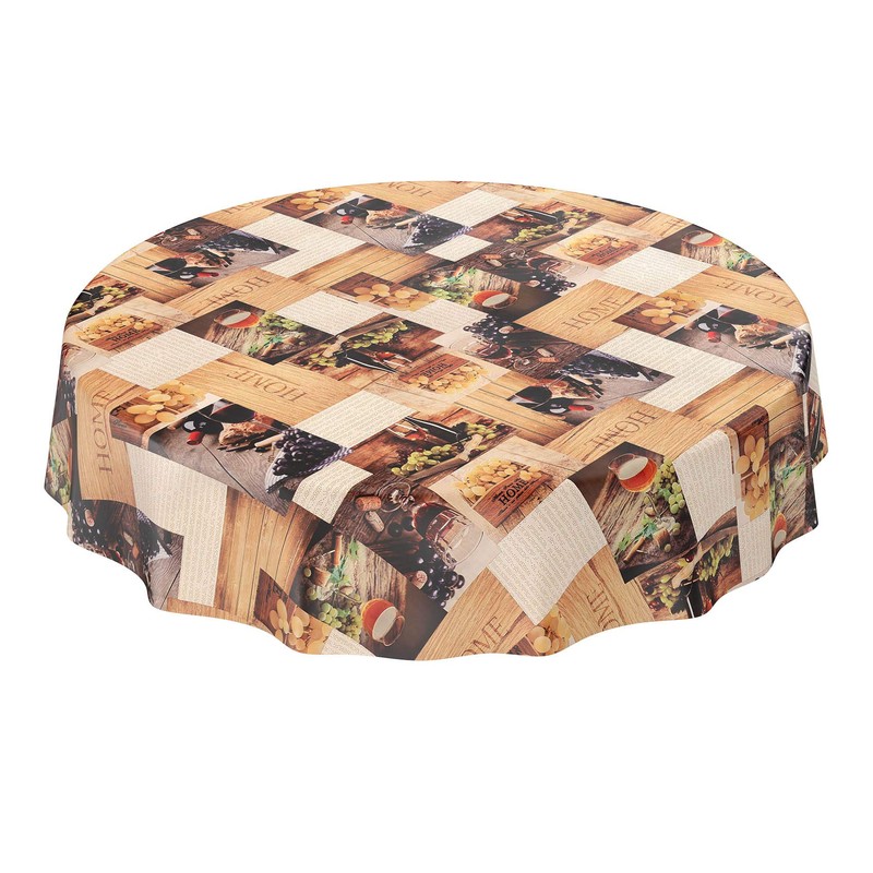 Anro Oilcloth Wax Tablecloth, Washable