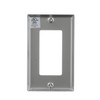 EATON Wiring 93401 Standard Size Stainless Steel 1-Gang Decorator Wallplate,