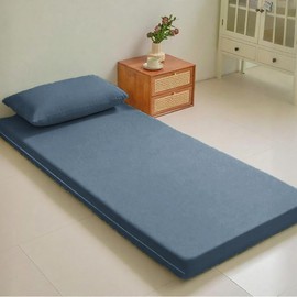 Futon Cover, Single, Futon/Mattress Compatible, Peach Skin Treatment, Machine Washable, Japanese Style, Futon Cover, Soft to the Touch, Complete Protection, Full-Opening Zipper, Futon Cover, All