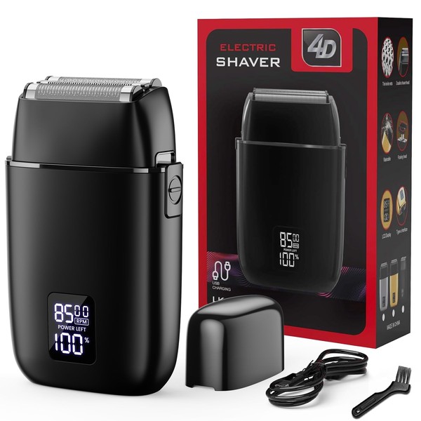 Electric Foil Shaver for Men: 3D Floating Blades | USB-C