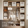 DECOMOMO Storage Bins, Cube Storage Bin with Labels, Fabric Storage