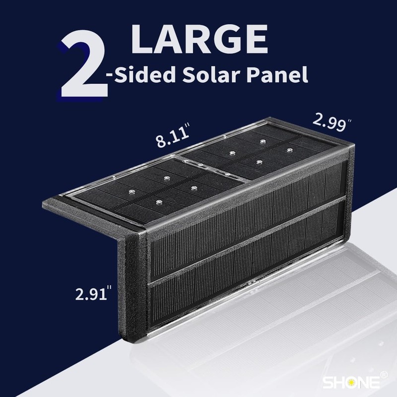 SHONELIGHTING Solar Pool Lights, Color Changing Waterproof Step Lights for