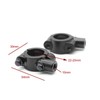 10 -mm -Lenkerspiegel -Halterung, 2 Stcs Aluminium -Motorrad -Lenker -Rückspiegel