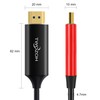 Twozoh 8K Fibre Optic HDMI Cable 15 m, High Speed