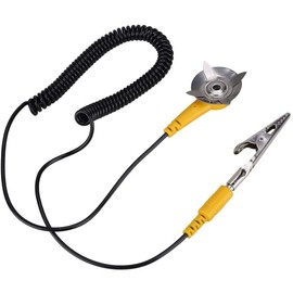 Tiardey 5Pcs Anti Static Grounding Cord - Anti-Static Ground Cable PVC PU Material Anti Static Electricity Wire with Clip - 180cm/71inch