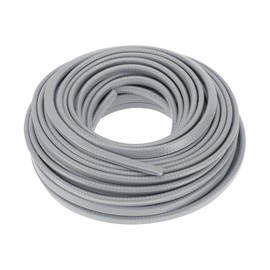 Motoforti Universal Car Weatherstrip Door Weather Stripping Edge Trim Seal Strip Self Adhesive Weather Seal Strip for Car Door, 66Ft, U-Shape, PVC Steel, Gray