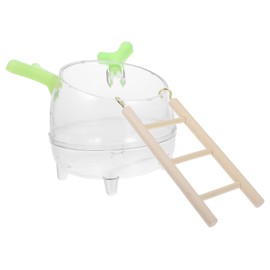 Sosoport Animal Bathroom Play Area Safe Natural Hamster Grooming Tub Litter Box for Dwarf Hamster Gerbil Chinchilla