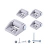 (Pack of 4) 16 mm Small Plastic Wheels Durable Non-Swivel