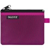 Leitz WOW 40110023 Pencil Case with 2 Compartments, Smooth Zip,