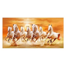 Art Factory Seven Horse Vaastu Canvas Painting