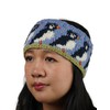 Pachamama Women Wool Ear Warmer Headband Fleece Lined Handknitted Puffin
