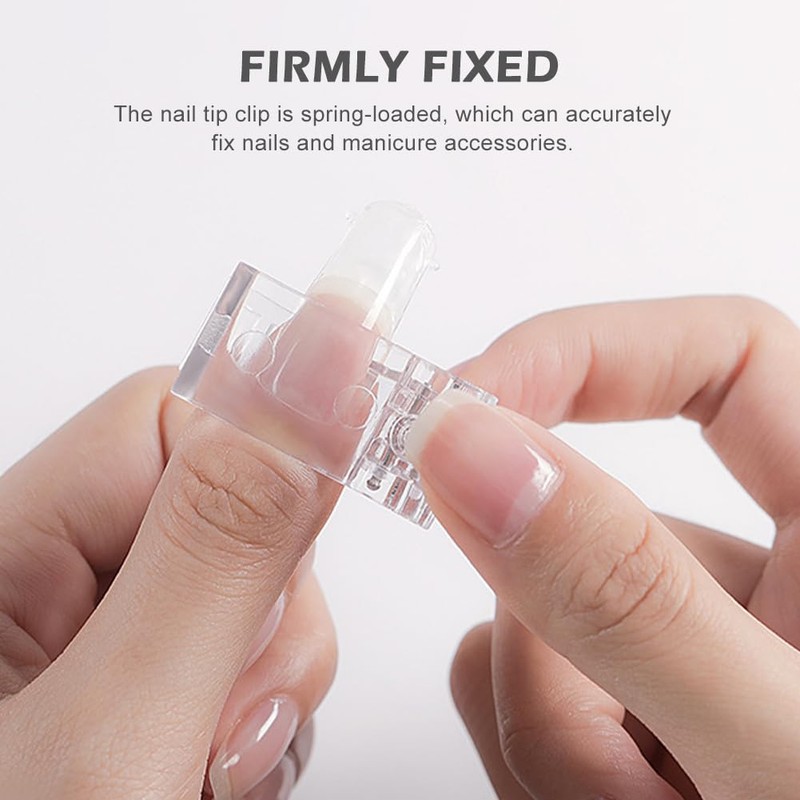 10 Pieces Nail Nippers in Transparent with 1 Drawstring Bag,