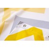 Croydex Yellow & Grey Chevron Textile Shower Curtain with Hygiene