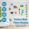 CIKLCIX Metal Grid Wall Panel, Wire Grid Photo Display Organizer,