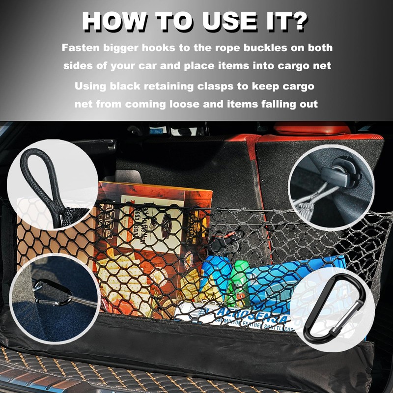 Cargo Net for Honda Pilot 2026-2022 Trunk Car Rear Tailgate