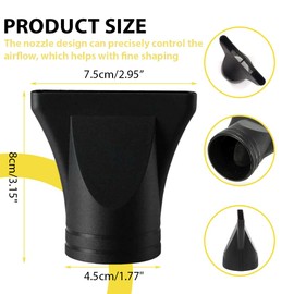 YOFDAL Asciugacapelli Ugello, Diffusore Universale Per Asciugacapelli, Diffusore Dei Capelli, Attacco per Asciugacapelli diffusore universale capelli