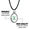 Marshall Bison Antiqued Oval Charm Pendant with Black Satin Cord