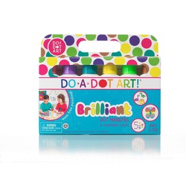 Do A Dot Art! Brilliant Colors 6 Pack Washable Paint Dot Markers Daubers for Children, The Original Dot Art Marker, Made in the USA
