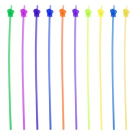 PATIKIL Teachers Pointer Stick, 30 Pcs Clear Classroom WhiteBoard Teacher Hand Finger Mini Pointer for Presentation Speaker Guide Coach, 10 Colors Style 1