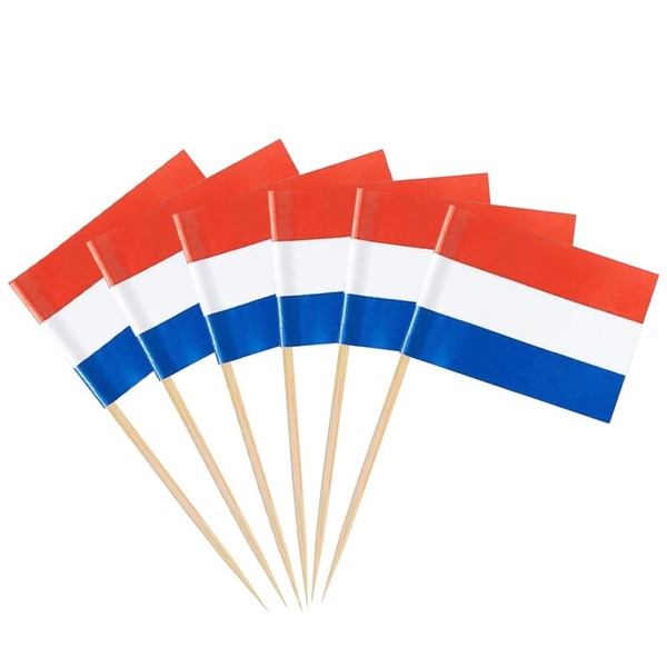 Netherlands Miniature Toothpick Flags Decorations Small Cupcake Toppers Cocktail Food