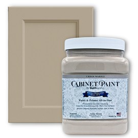 Bathworks Cabinet & Furniture Paint - Satin Finish, Easy Application, Low-VOC, Durable, Made in USA (Urban Marble, 1 Quart)