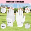 MAZEL Women's Golf Gloves One Pair Open-Finger Design,Breathable Hot Wet