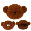 Miffy 미피 보리스 얼굴 뽀글이 파우치 캐릭터 미니 화장품 가방