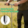 Coldairsoap 32"-48" Stainless Steel Soil Probe Rod with Gloves