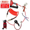 Keepro Durable Polyurethane Recoil Air Hose, 1/4 Inch ID By