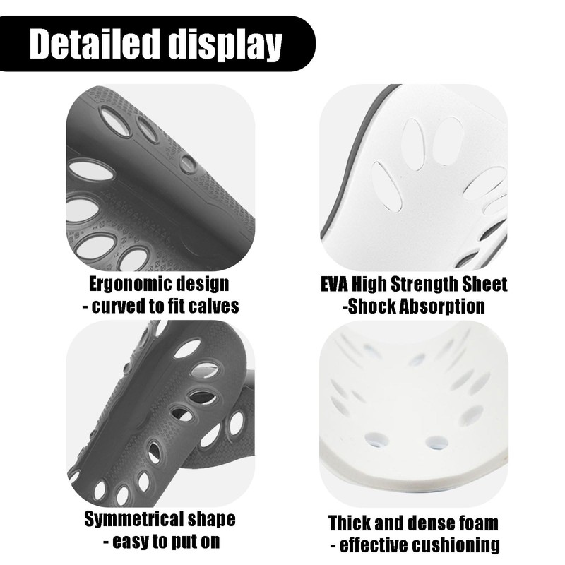 Soccer Shin Guards and Knee-High Socks, Black (Black, S)