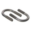 Fudeshe 304 Stainless Steel U-Bolt 5pcs Silver Strong Tensile Strength