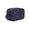 Bioworld Night Sky Dual Compartment Navy Toiletry Cosmetic Kit