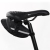 LZGOPE Waterproof Saddle Bag-Reflective Accessories Storage Cycling Seat Bag-Black