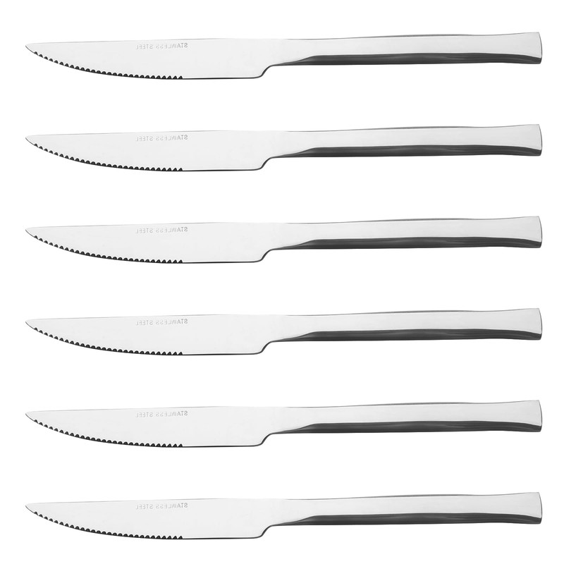 Parlynies Stainless Steel Steak Knives Set of 12, Steak Knives