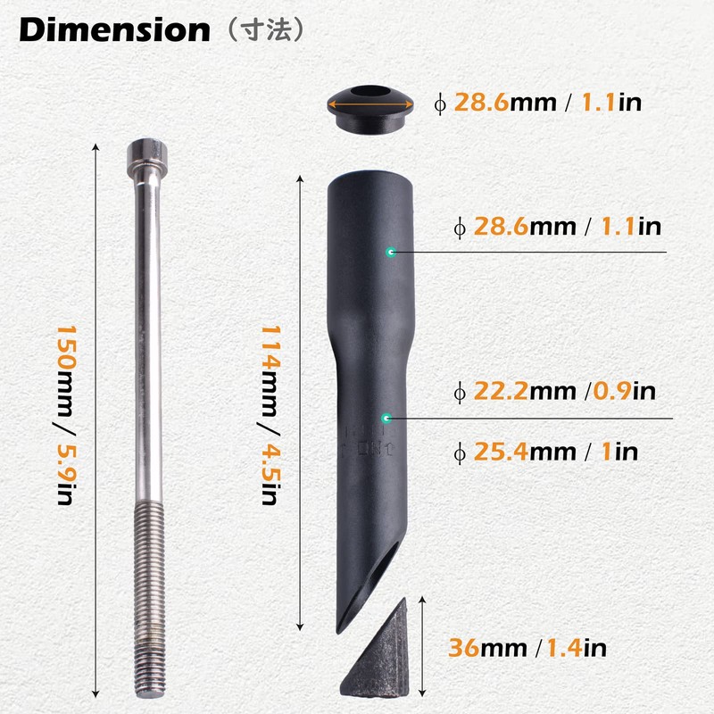 TRIWONDER Stem Riser Adapter Aluminum Alloy Bike Fork Stem Quill