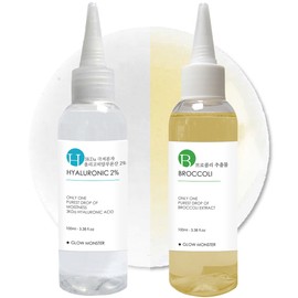 [비건뷰티] 글로우몬스터 브로콜리 추출물 100ml + 3Kda 올리고 히알루론산 2% 원액 100ml, 1개 [Vegan Beauty] Glow Monster Broccoli Extract 100ml + 3Kda Oligo Hyaluronic Acid 2% Solution 100ml, 1 Piece