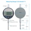 AUTOUTLET Digital Dial Gauge 0.001 mm/0.00005 Inch Digital Probe 0-25.4