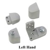 US Aluminum Style Storefront Door Pivot Hinge Set in Aluminum