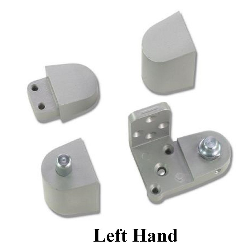 US Aluminum Style Storefront Door Pivot Hinge Set in Aluminum