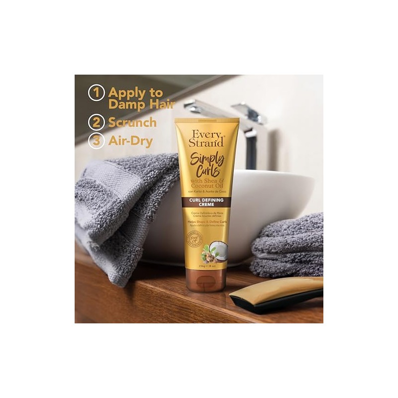 Every Strand Curling Creme Simply Curls Coconut Oil & Shea