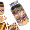eleganttime 128 oz Mason Jars Extra Wide Mouth 2 Pack,