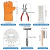 Worldity 6Pcs Welding Accessories, Chipping Hammer 10.55 In, Pliers 8.07