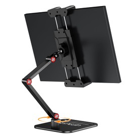 Urmust Dual Arm 15.6" Portable Monitor Stand with 360° Rotating Base-M