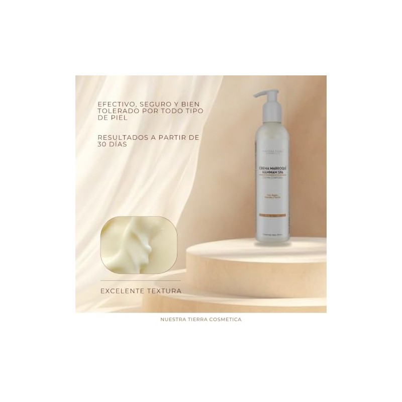 Nuestra Tierra Cosmética Crema Corporal Marroquí Hammam Spa con Argán,