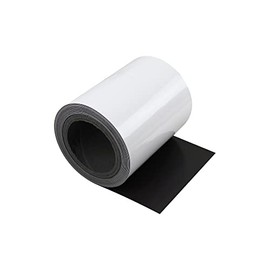 MagFlex® Flexible Gloss White Magnetic Sheet for Creating Magnetic Pictures, Artwork, Signs or Displays - 150mm Wide - 1m Length