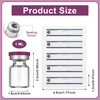 Threlaco 20 Pcs 1ml Sealed Sterile Empty Vials with Self