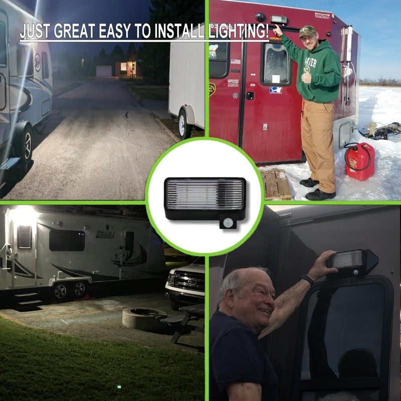 MOTION-GUARD, MG1000-450B, RV Exterior Mounted Bright LED Motion Sensor Porch