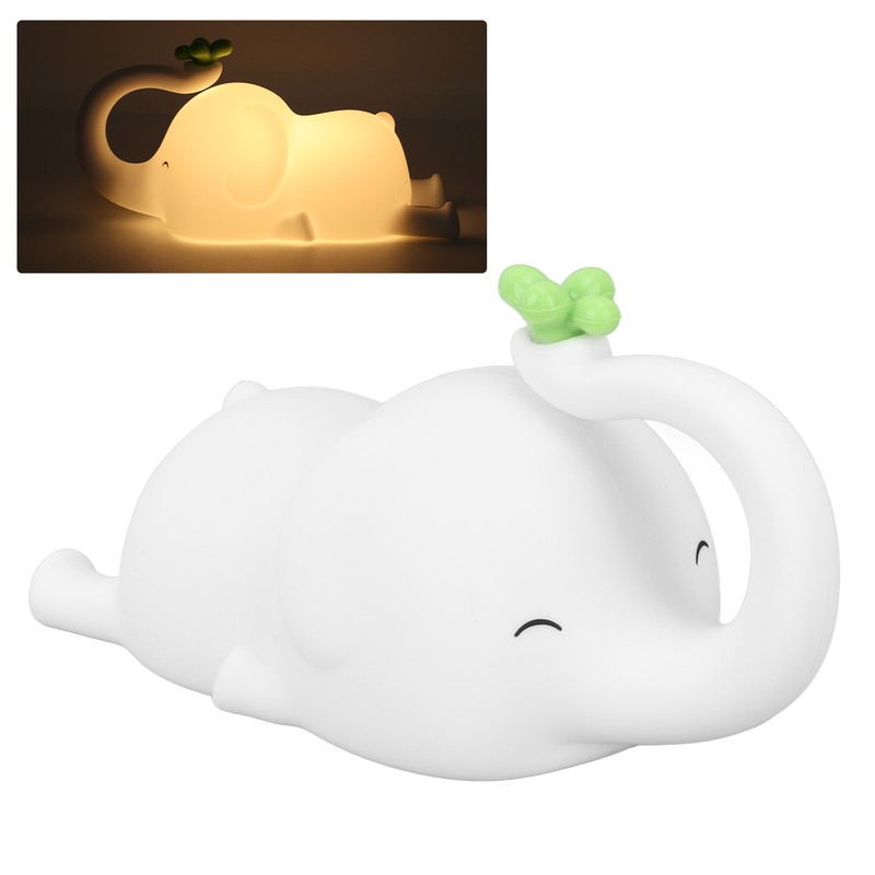 Night Light Silicon Elephant Nursery Night Lights 3 Brightness USB