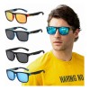 LIDUODE Pack 4 Gafas de Sol Rectangulares Polarizadas con Protección